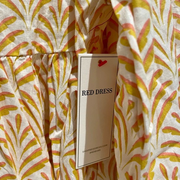 Red Dress Boutique - Yellow Print Shirt Dress - Picture 4 of 6
